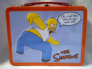 simpsons metal lunch box