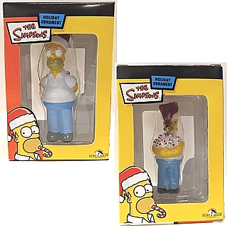 The Simpsons Collectibles - Homer Simpson Candy Canes Holiday XMas Ornaments