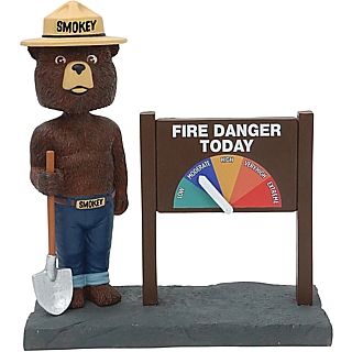 Smokey The Bear - U.S. Forest Service - Smokey the Bear Fire Danger Meter Bobblehead
