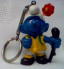 Smurf Collectibles - Smurf Hiker Keychain Keyring