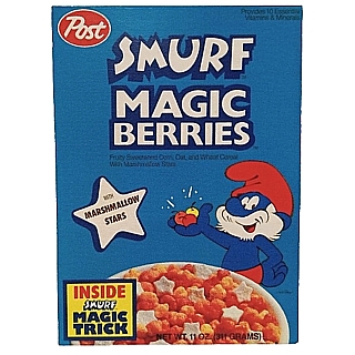 Smurf Collectibles - Smurf Magic Berries Cereal Flexible Magnet
