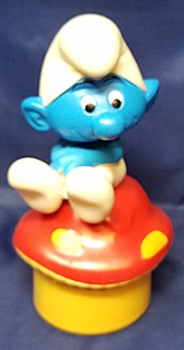 Smurf Collectibles - Smurf Mushroom Windup Music Box