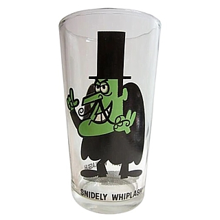 Dudley Do Right Collectibles - Snidely Whiplash Pepsi Collectos Series Glass