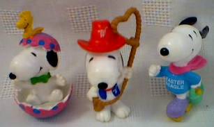 Snoopy Collectibles - Snoopy Whitman's Figures Easter and Valentine