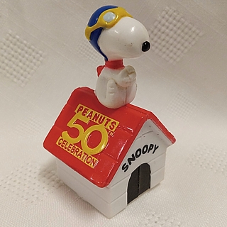 Snoopy Collectibles - Snoopy Flying Ace Doghouse PVC 50th Anniversary