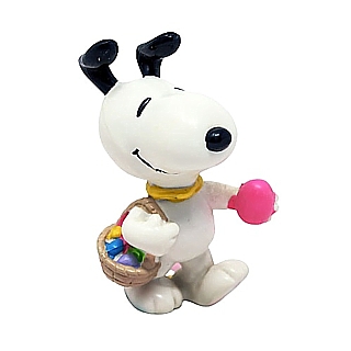 Peanuts Gang Collectibles - Snoopy Easter Basket and Eggs Whitman's PVC Figure