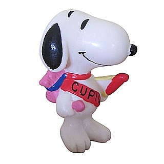 Peanuts Gang Collectibles - Snoopy Valentines Cupid Whitman's PVC Figure