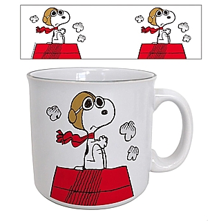 Peanuts Collectibles - Snoopy Flying Ace 20 ounce Ceramic Camper Mug