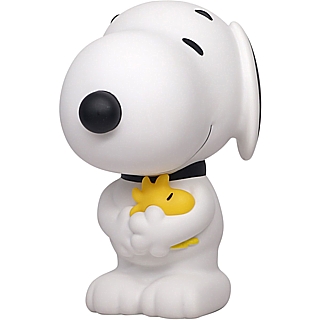 Snoopy and Peanuts Collectibles - Snoopy Holding Woodstock PVC Bank by Monogram