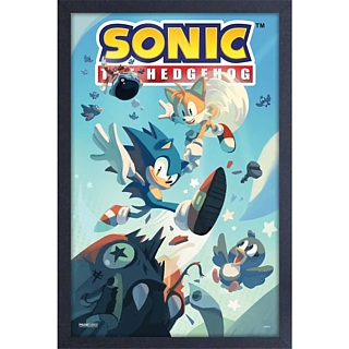 Video Game Characters - Sonic the Hedgehog Gel Coated Canvas Print Wall Art