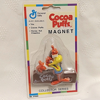 General Mills Cereal Collectibles - Sonny the Cuckoo Bird - Cocoa Puffs Magnetic Clip