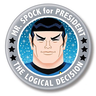 Star Trek Collectibles - Spock for President Metal Pinback Button