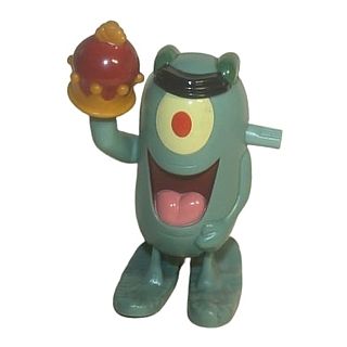 Cartoon Television Character Collectibles - Sponge Bob Square Pants Movie Figure Walkin' Plankton