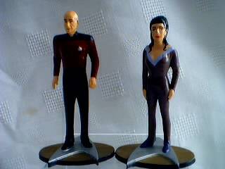 Star Trek Collectibles -The Next Generation Figures Picard and Troi