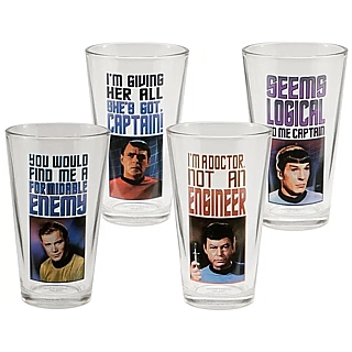 Star Trek Collectibles - Original TV Series Cast Collectible Pint Glasses