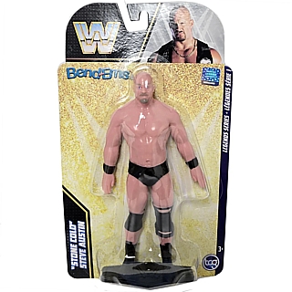 Pro Wrestling Collectibles - WWE Stone Cold Steve Austin Bend-Ems Bendable Figure FlexiFigs