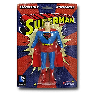 Super Hero Collectibles - Super Man Bendy Figure