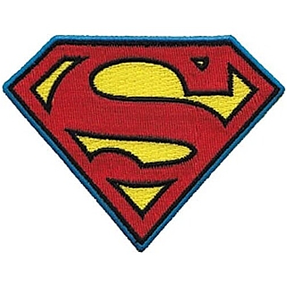 Super Hero Collectibles - Super Man Logo Iron On Patch
