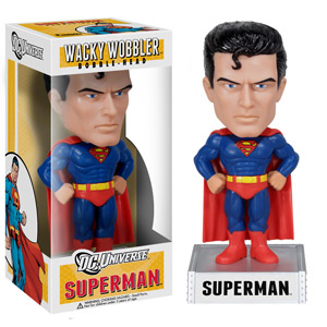 Super Hero Collectibles - Super Man Wacky Wobbler Bobble Head Doll