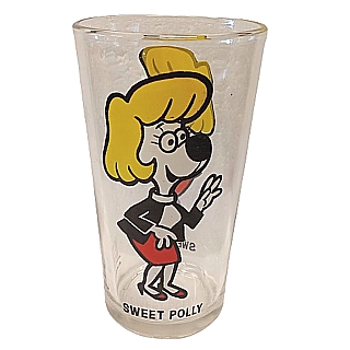 Vintage Cartoon Collectibles - Underdog Sweet Polly Pepsi Glass