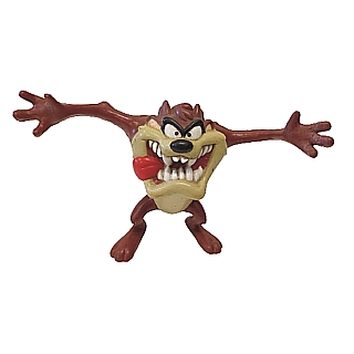 Cartoon Character Collectibles - Looney Tunes Taz with Extended Arms and Tongue Out PVC Figure
