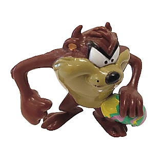 Cartoon Character Collectibles - Looney Tunes Taz with Easter Egg PVC Figure