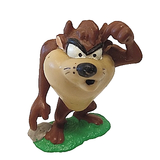 Cartoon Character Collectibles - Looney Tunes Taz Head Scratching PVC Figure