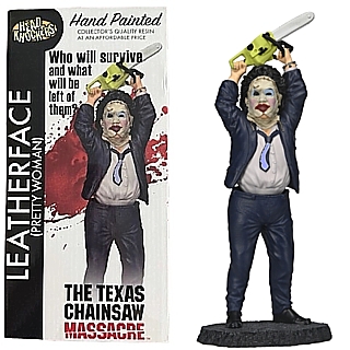 Horror Movie Collectibles - Texas Chainsaw Massacre Leatherface Pretty Woman  Head Knockers Bobblehead Doll by NECA