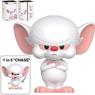 Cartoon Characters Collectibles - Steven Spielberg's WB Pinky & The Brain The Brain Grumpy or Yelling PIX! Vinyl Figure by Thrilljoy