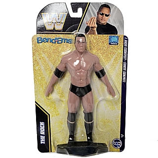 Pro Wrestling Collectibles - WWE The Rock Bend-Ems Bendable Figure FlexiFigs