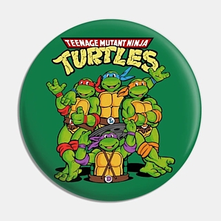 Cartoon and Movie Collectibles TMNT  Pinback Button