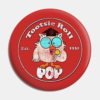 Advertising Collectibles - Tootsie Roll Pop Mr. Owl Pinback Button