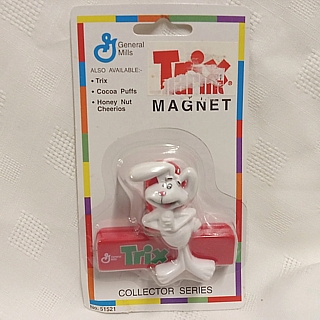 General Mills Cereal Collectibles - Trix Rabbit Magnetic Clip