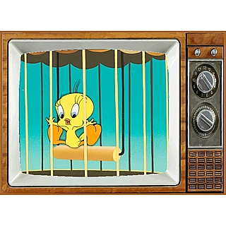 Television Character Collectibles - Looney Tunes Tweety Bird Metal TV Magnet