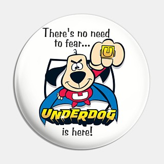 Vintage Cartoon Collectibles - Underdog Pinback Button