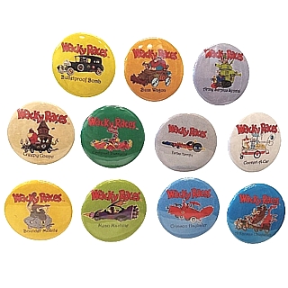 Hanna Barbera Collectibles - Wacky Races Pinback Button Set