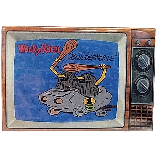 Hanna Barbera Collectibles - Wacky Races Metal TV Magnet - Bouldermobile