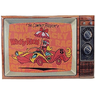 Hanna Barbera Collectibles - Wacky Races Metal TV Magnet - Compact Pussycat