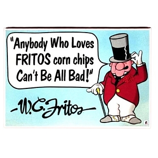 Vintage 1980's Advertising Collectibles - WC Fritos Metal Magnet