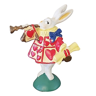 Walt Disney Movie Collectibles - Alice in Wonderland White Rabbit with Trumpet Figure