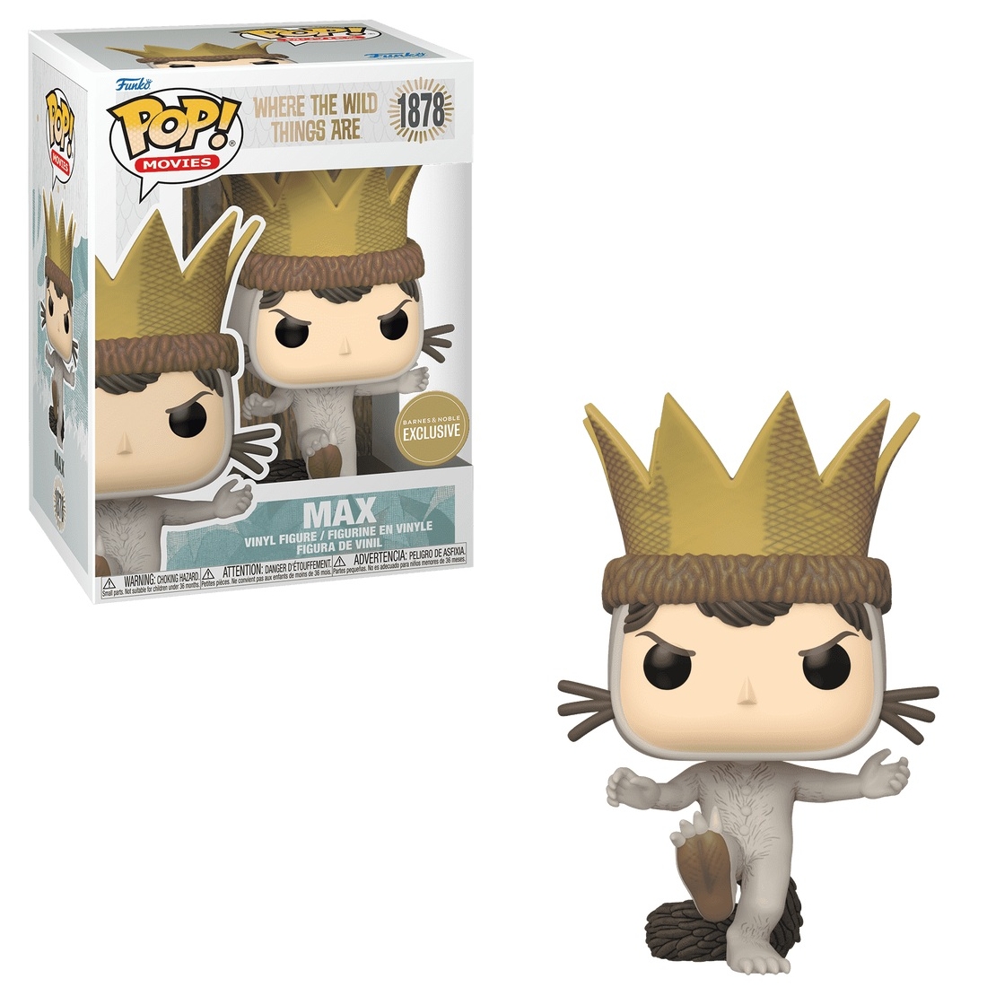 Classic Children's Book Collectibles - Maurice Sendak's Where the Wild Things Are - Max POP! Movies Vinyl Figure 1878