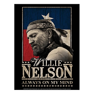 Outlaw Country Music Collectibles - Willie Nelson Alawys On My Mind Metal Tin Sign