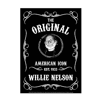 Outlaw Country Music Collectibles - Willie Nelson Original American Icon Metal Tin Sign