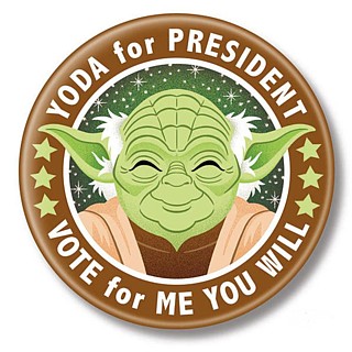 Star Wars Collectibles - Yoda for President Pinback Button
