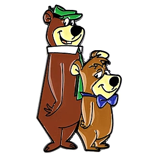 Hanna-Barbera Cartoon Collelctibles Yogi Bear and Boo-Boo Enaml Pin / Tie Tack