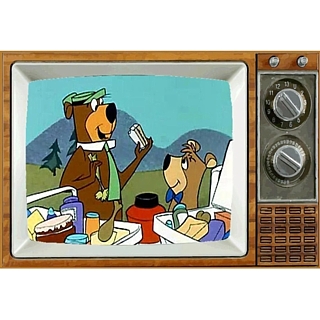 Television Character Collectibles - Hanna Barbera's Yogi Bear and Boo Boo TV Magnet