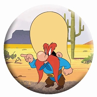 Looney Tunes Collectibles Yosemite Sam Metal Pinback Button