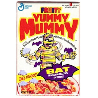 Advertising Collectibles - General Mills Monster Cereals Yummy Mummy Cereal Box Metal Magnet