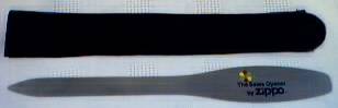 Advertising Collectibles - Zippo Polished Steel Letter Opener