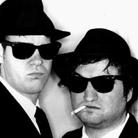 Television and Movie characters The Blues Brothers Akroyd Belushi Jake Elwood